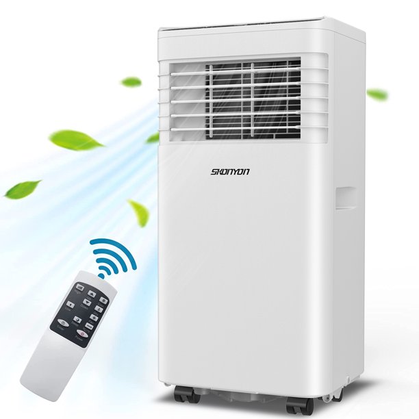 SUGIFT 8,000 BTU Portable Air Conditioner with Comfort Sense Remote and Window Kit, White, 1AR328K