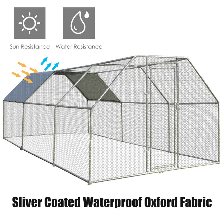 SUGIFT 9.5 x 19 Feet Large Walk In Chicken Coop