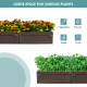 Outdoor Plastic Raised Garden Bed Set For Vegetable and Flower with Optional Setup Shapes