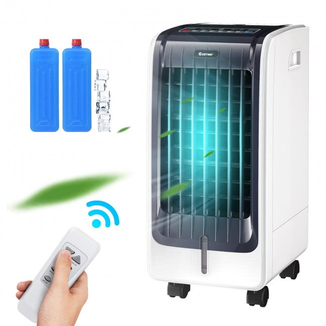 SUGIFT 110V Portable Cooling Evaporative Fan with 3-Speed and 8H Timer Function