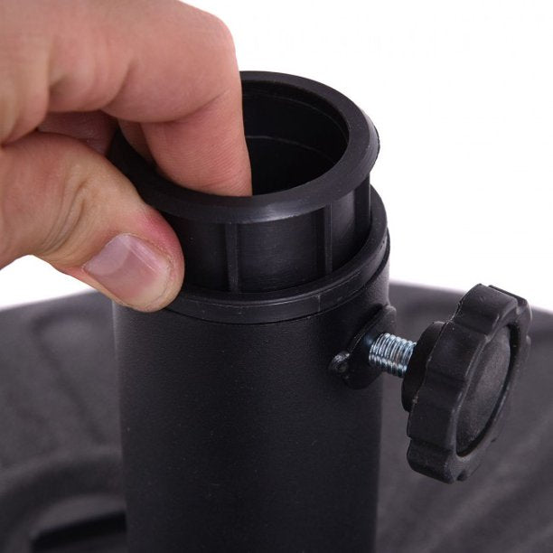 SUGIFT Umbrella Base 20 Inch Round 23L Water Filled Umbrella Base