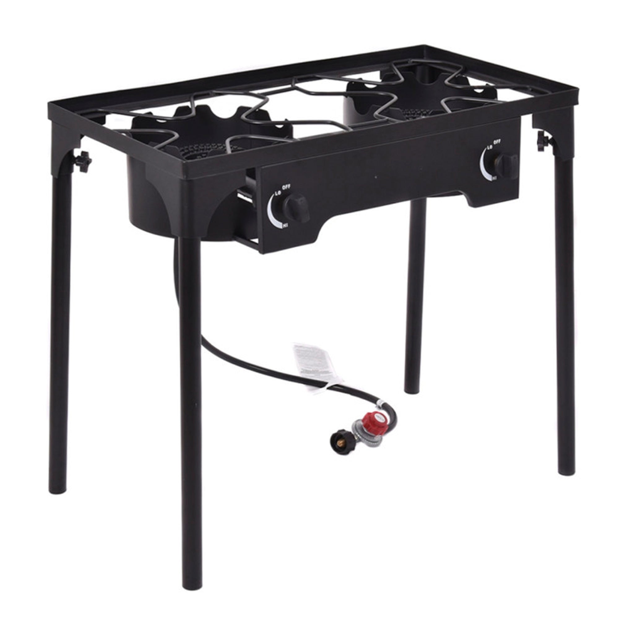 150000 BTU Double Burner Gas Propane Cooker Outdoor Stove BBQ Grill