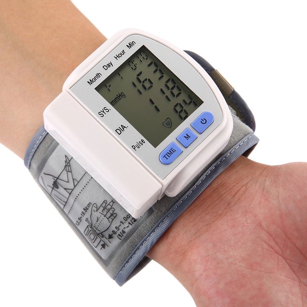 SUGIFT Wrist Blood Pressure Monitor, 99 Readings Memory 2 User & Large Display