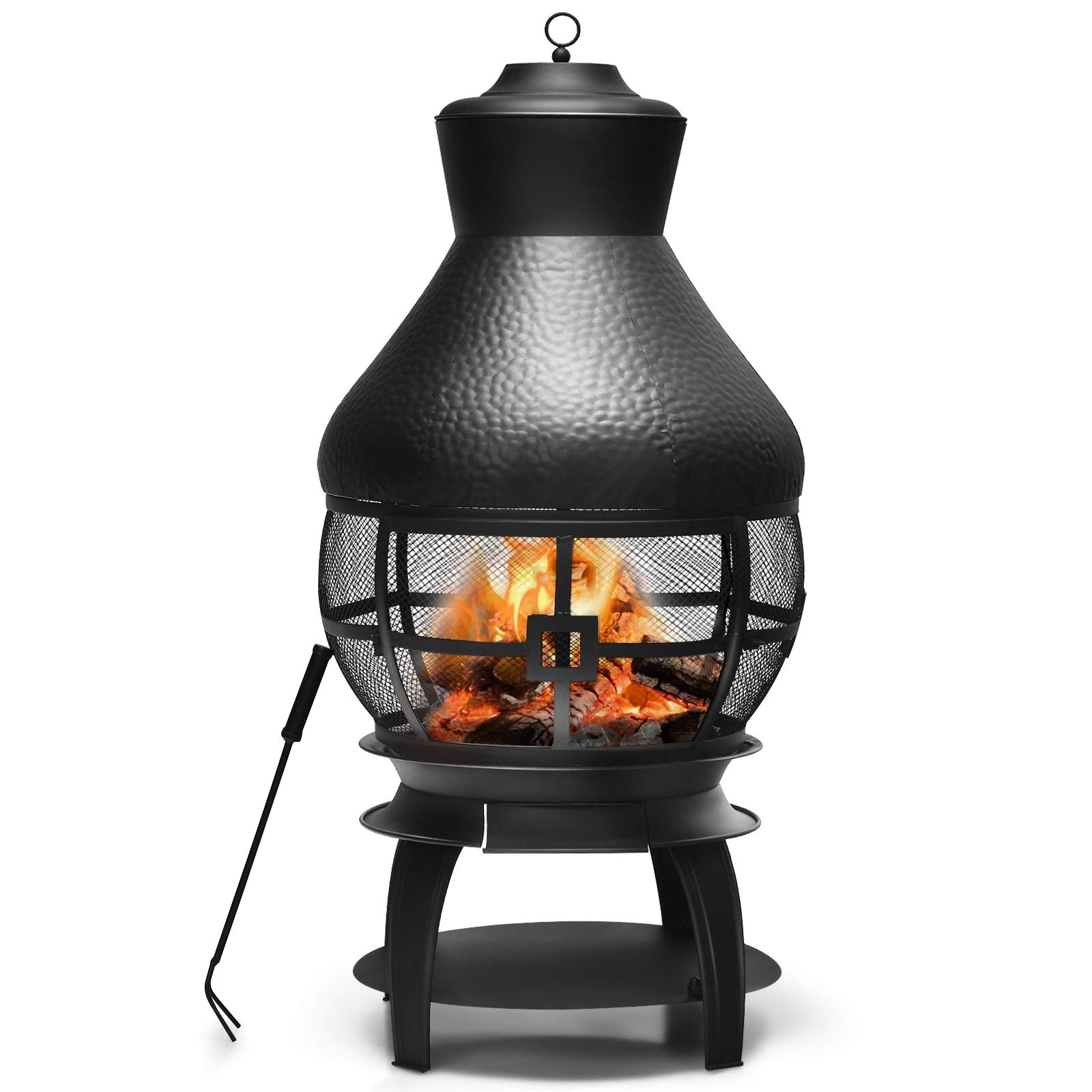 43.5 in. H Outdoor Fire Pit Wood Burning Chimenea Fireplace