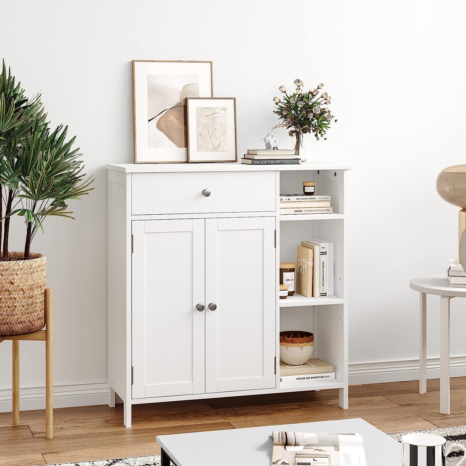 Freestanding Bathroom Cabinet with Doors