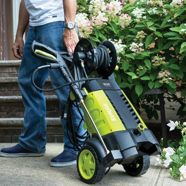 SUGIFT Electric Pressure Washer W/ Hose Reel, 14.5-Amp, 2030-PSI, 1.76-GPM