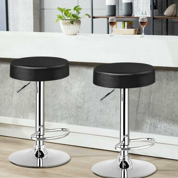 SUGIFT 1 Piece Round Bar Stool Adjustable Swivel Pub Chair