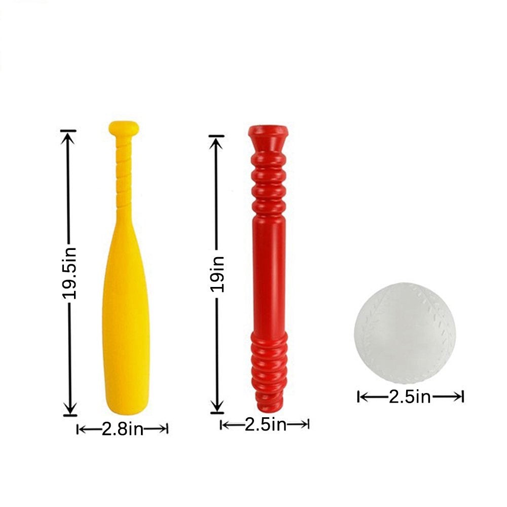 SUGIFT Children Baseball Toy, TotSports T Ball Set with 8 Toy Balls