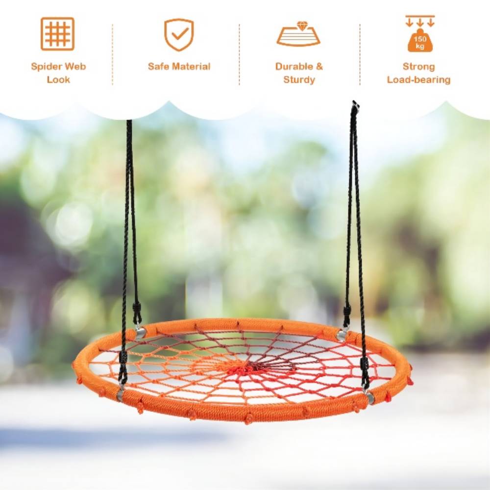 40 in. Web Swing with Adjustable Ropes in Orange