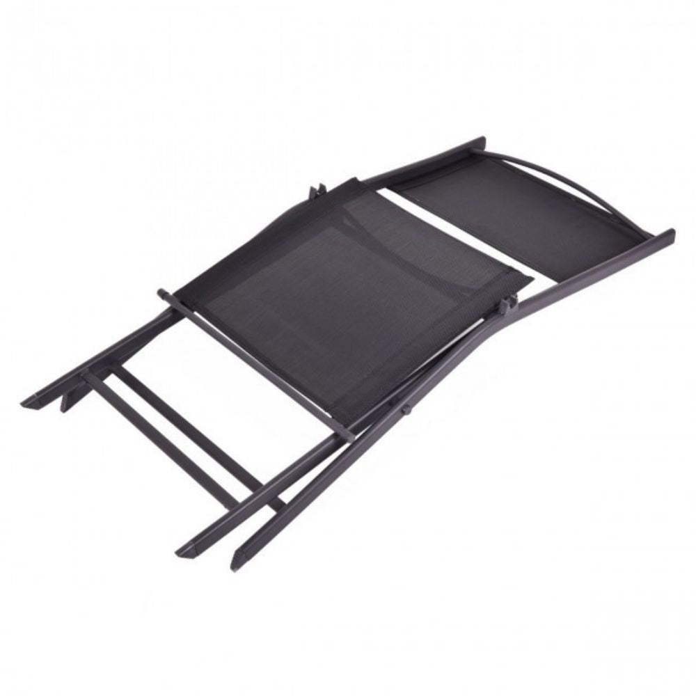 Outdoor Black Patio Folding Chairs (4-Pack)