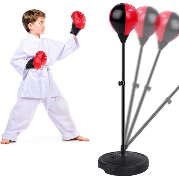 Punching Bag Set for Kids with Boxing Gloves & Hand Pump