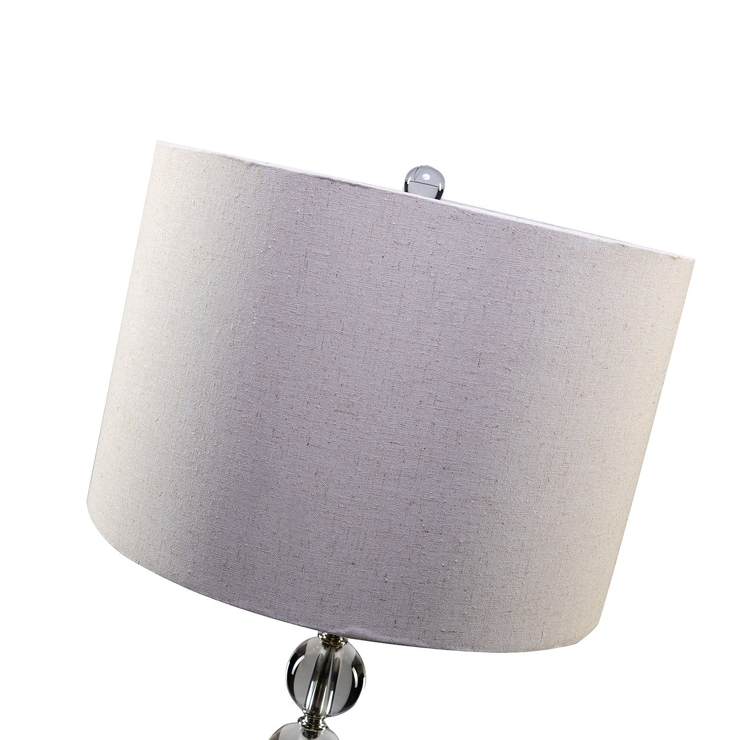 SUGIFT 60inch Modern LED Floor Lamp with Linen Blend Lamp Shade and Metal Base On-Site