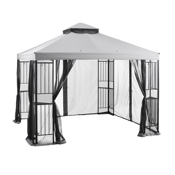 SUGIFT Gazebo 10x10 Ft with Mosquito Netting New Regency III