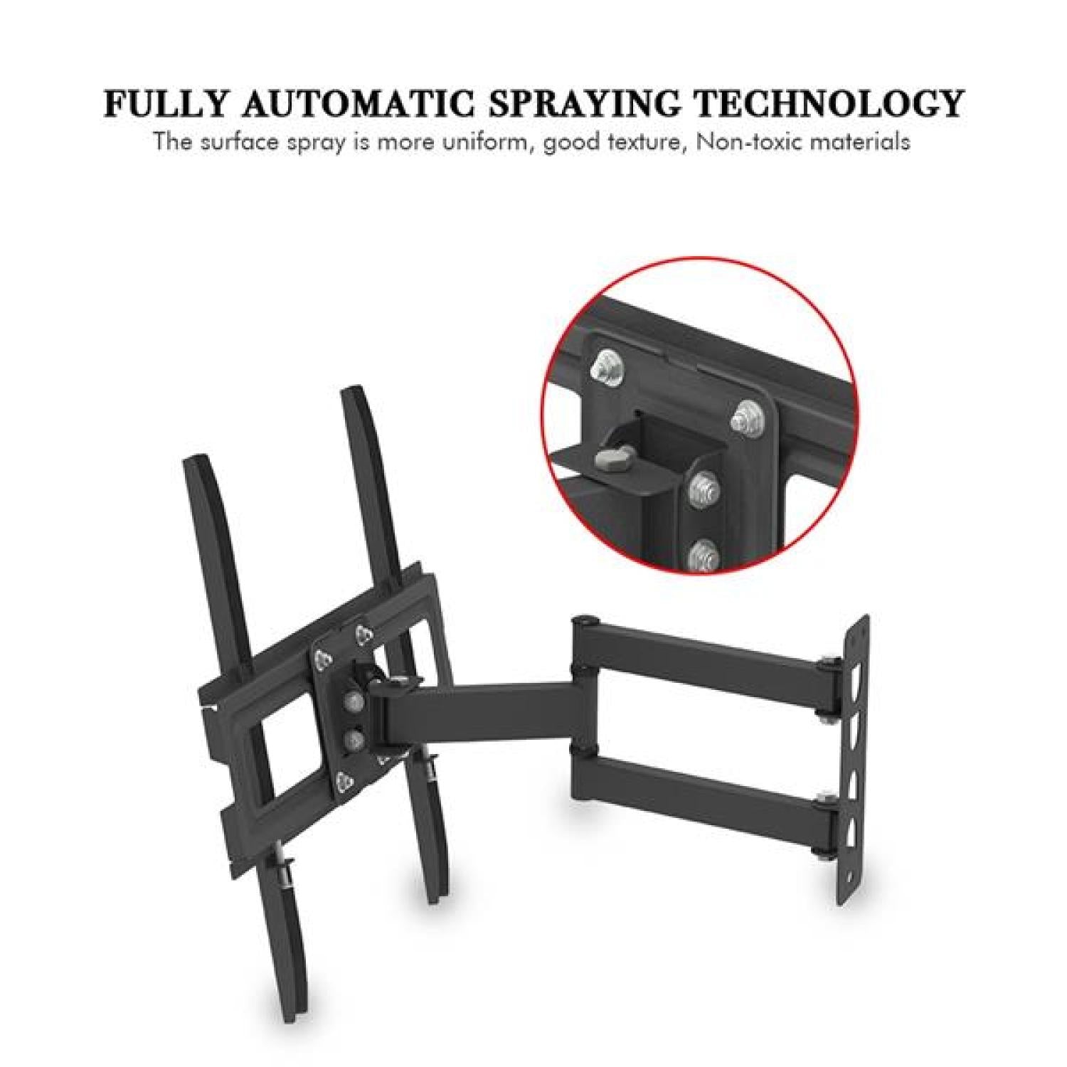 SUGIFT TV Wall Mount for 32-65 inch LED  Flat/Curved TVs with VESA 400x600mm, Articulating Corner TV Bracket Swivel & Tilt, 16.9inch Arm Extension, Holds TVs up to 77.16lbs
