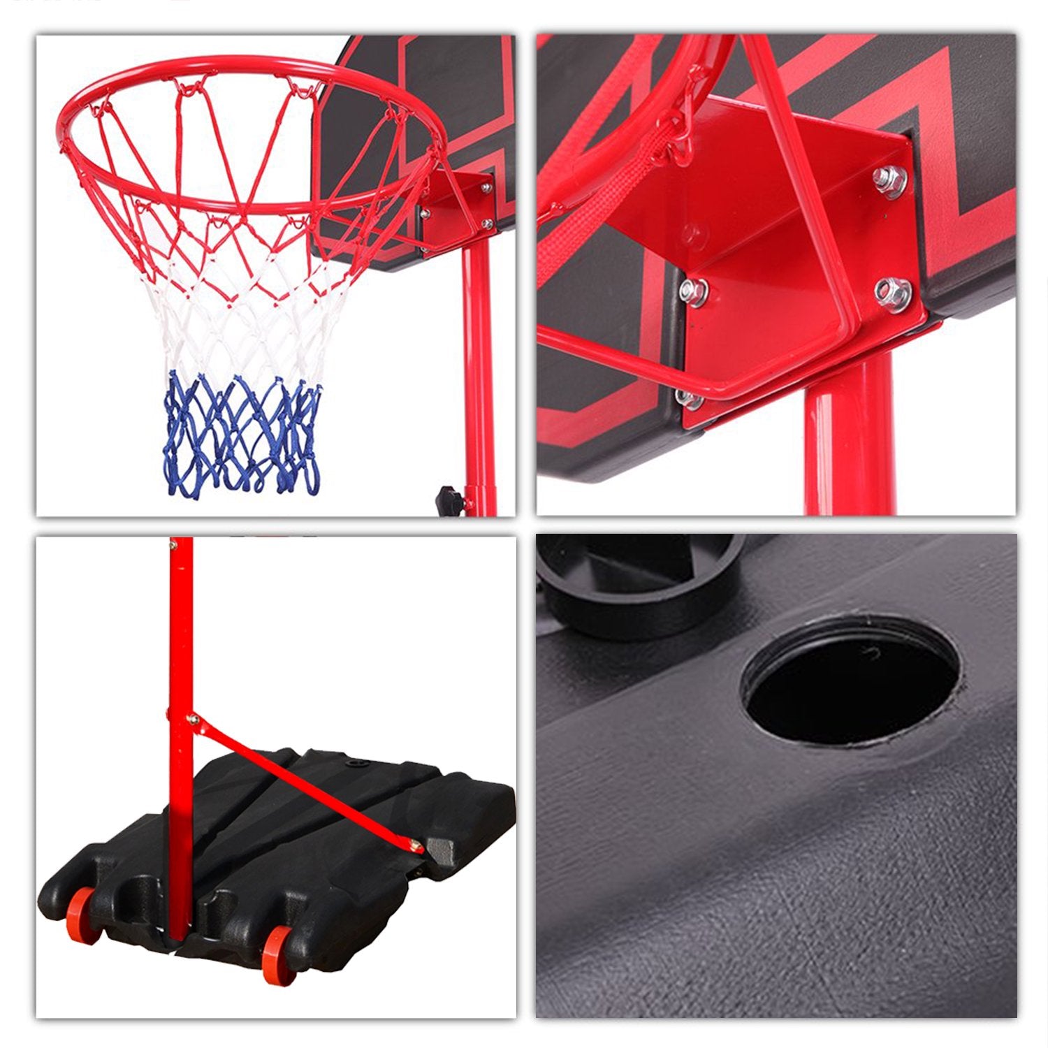 Adjustable portable sales basketball hoop