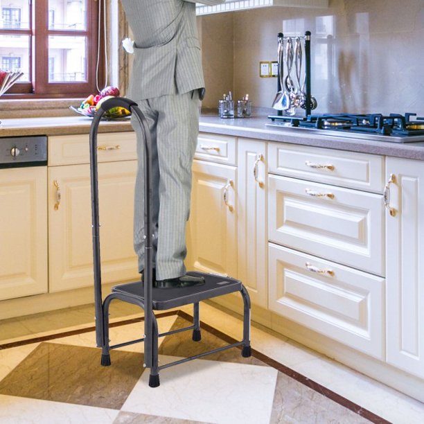 SUGIFT Step Stool Chair 330 lbs Non-Slip Heavy Duty Step Stool