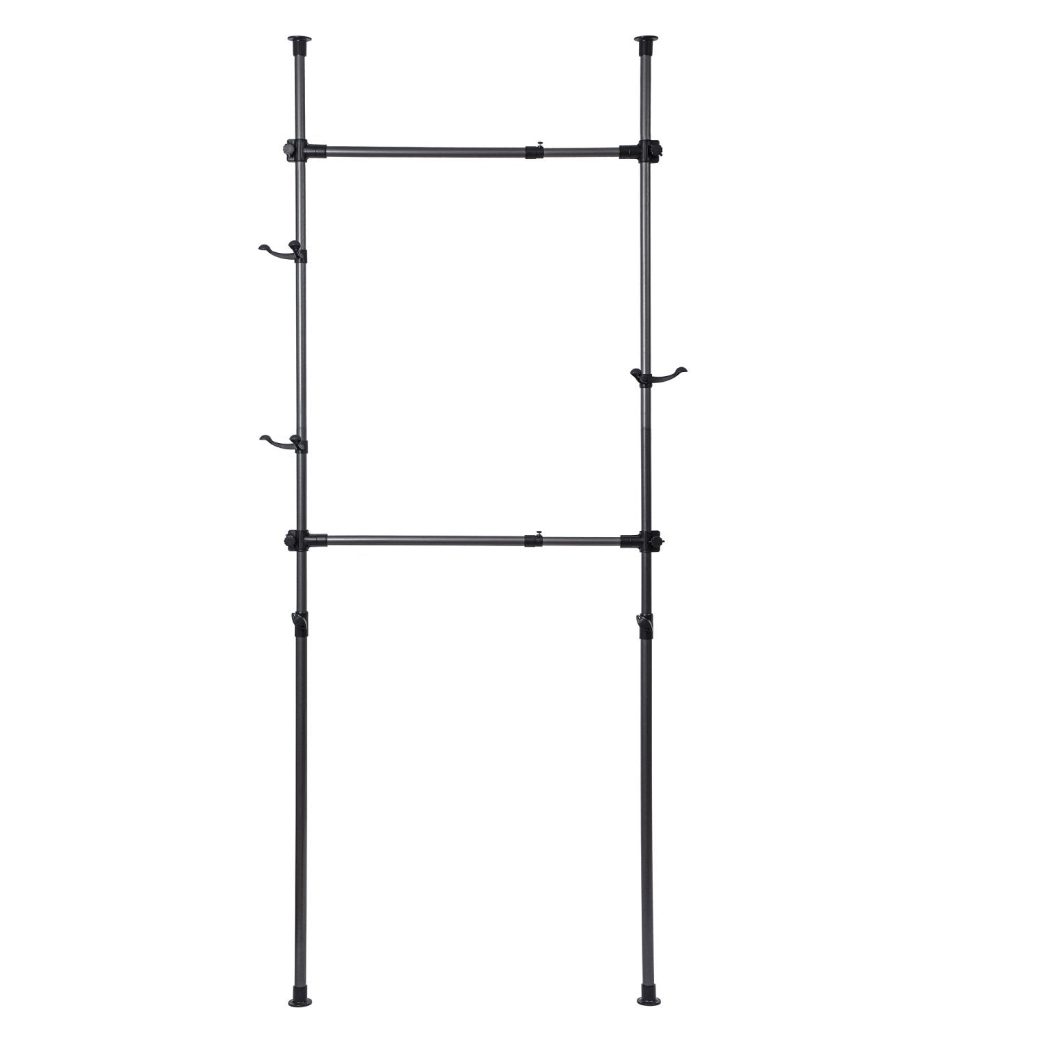SUGIFT 2 Tier Adjustable Clothing Rack