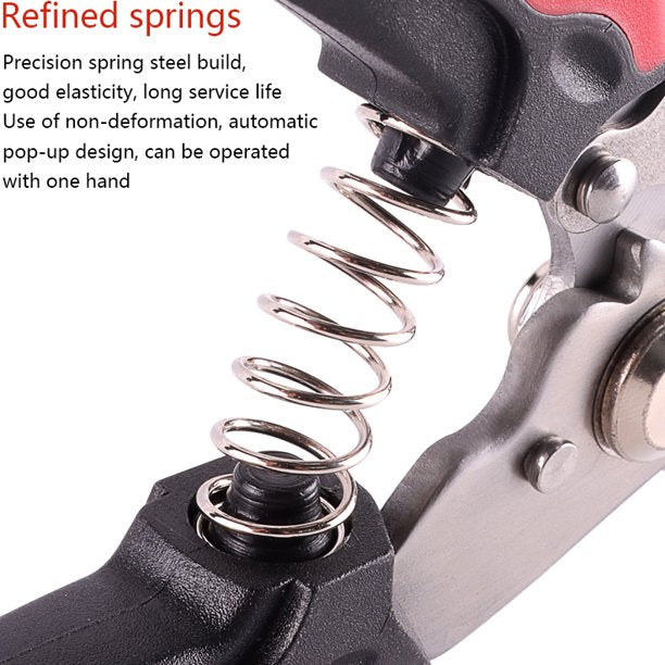SUGIFT Pruning Shears, Florist Scissors, Multi-Tasking Garden Snips for Arranging Flowers, Trimming Plants and Harvesting Herbs, Fruits or Vegetables.