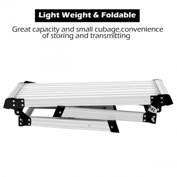 Portable Folding Step Stool Heavy Duty Bench Aluminum Step Ladder