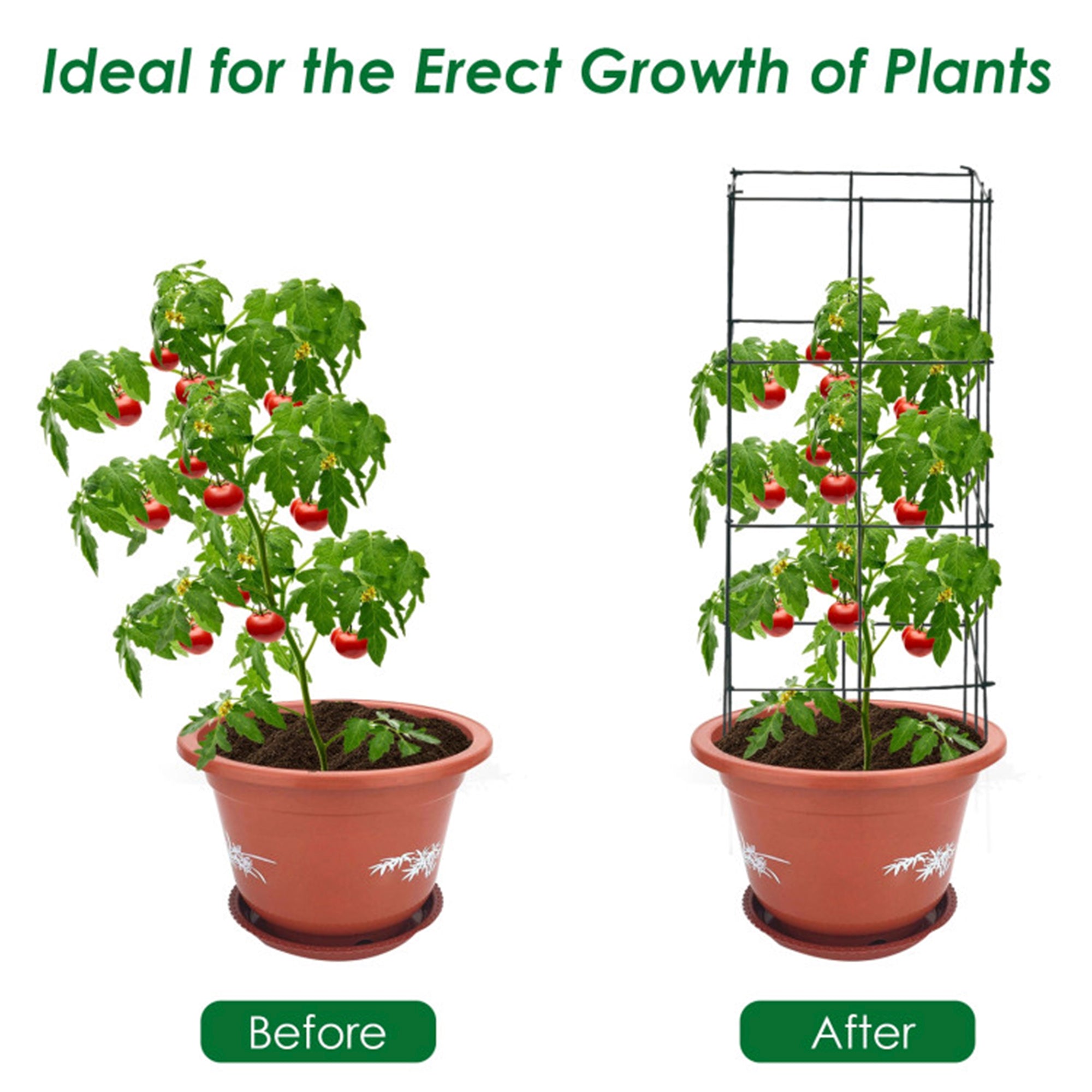 4-Pack Garden Trellis for Climbing Plants for Flower Vegetable