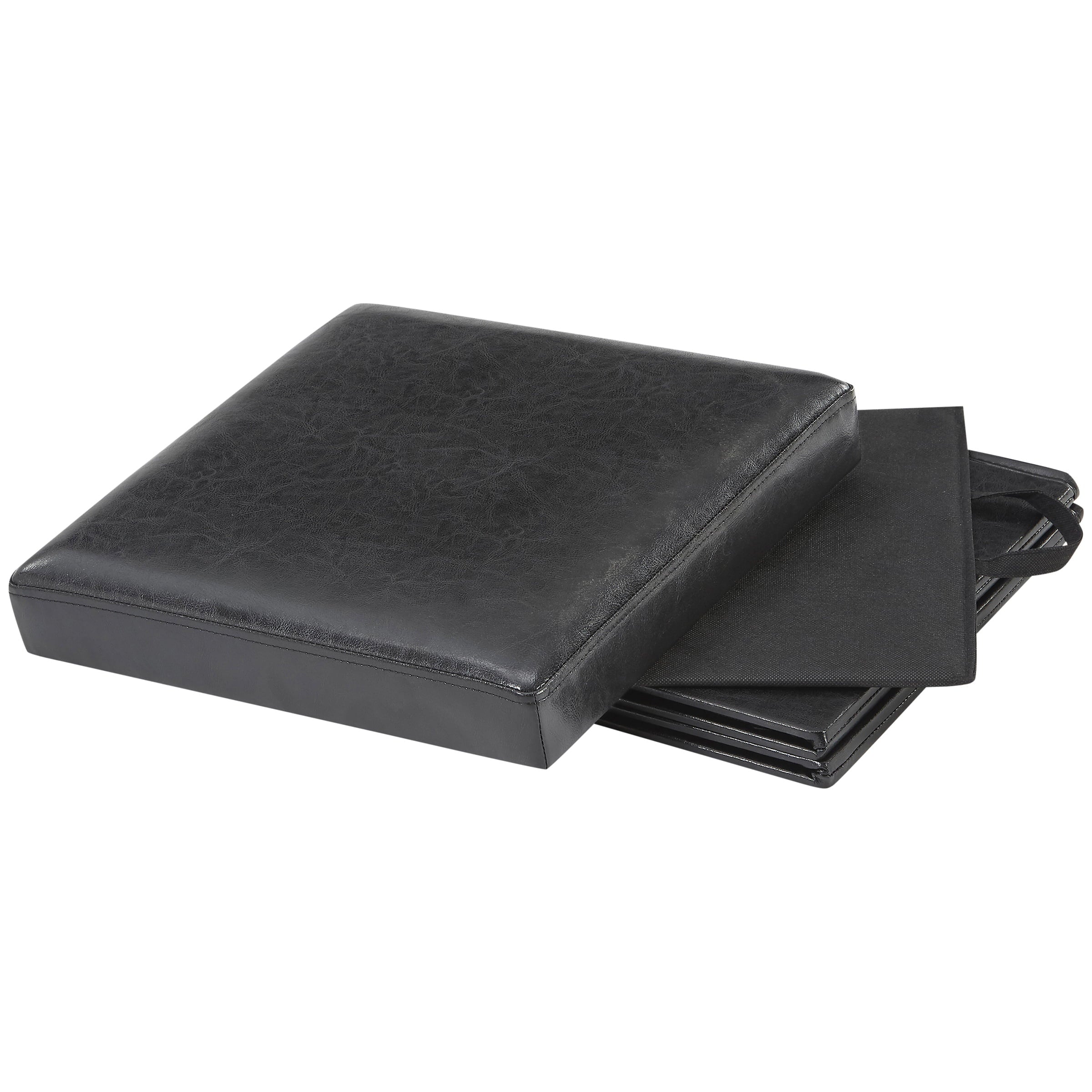 SUGIFT Ultra Collapsible Storage Ottoman, Black