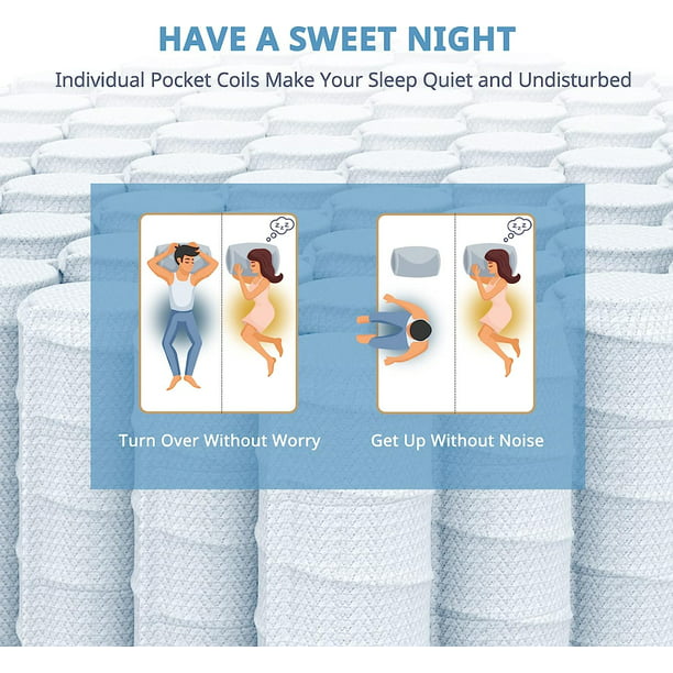 SUGIFT 12 Inch Gel Memory Foam Hybrid Mattress in a Box