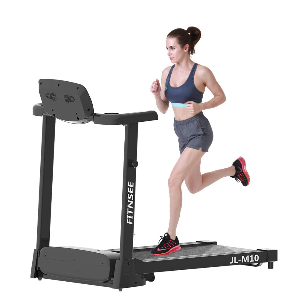 SKONYON Black 1.0HP Electric Motorised Folding Running/Walking Fitness Treadmill Machine with LED Display