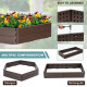 Outdoor Raised Garden Bed Set for Vegetable and Flower
