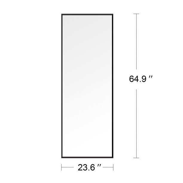SUGIFT Full Length Mirror 65"x22 Floor Mirror Full Body Standing Mirror, Black