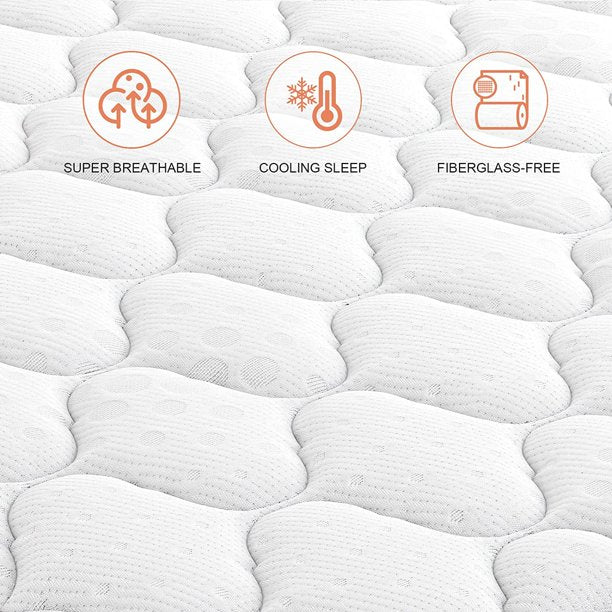 SUGIFT 8 Inch Multilayer Hybrid Full Mattress - Multiple Sizes & Styles Available