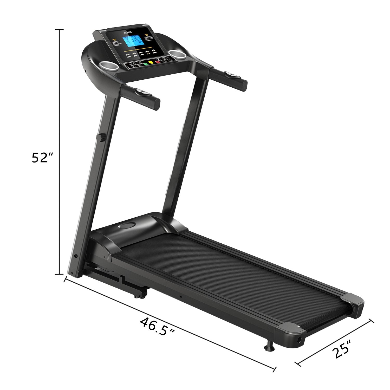 SKONYON A5 Folding Treadmill with Multi-Functional LED Display for Home Gyms