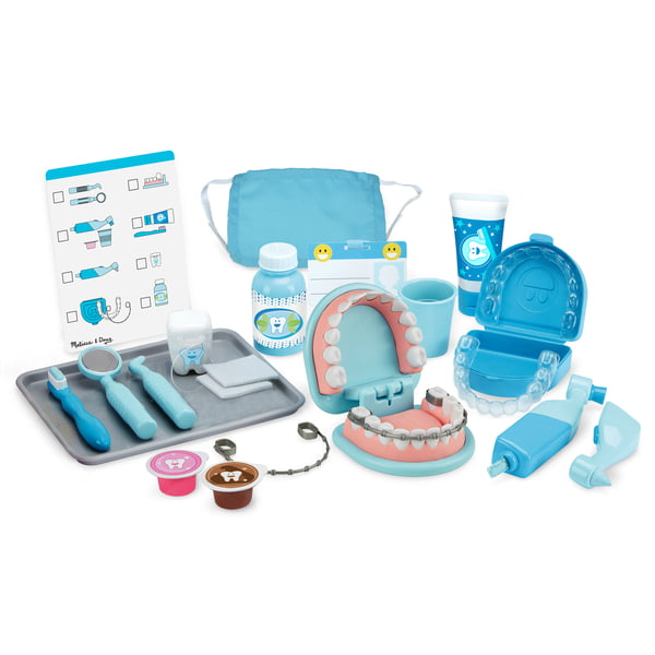 SUGIFT Super Smile Dentist Kit With Pretend Play Set of Teeth And Dental Accessories (25 Toy Pieces)