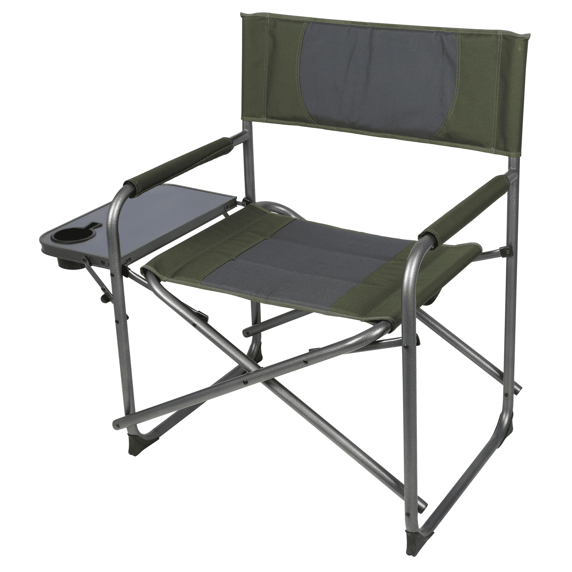 SUGIFT Oversized Director Chair with Side Table for Outdoor, Green Fabric