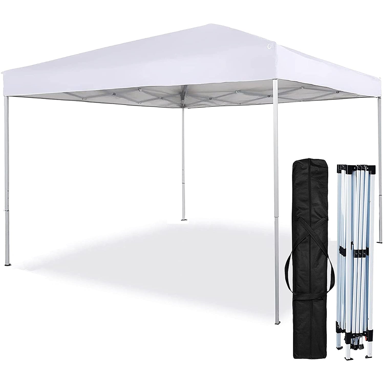 SUGIFT 10 ft. x 10 ft. White Instant Canopy Pop Up Tent with Carry Bag