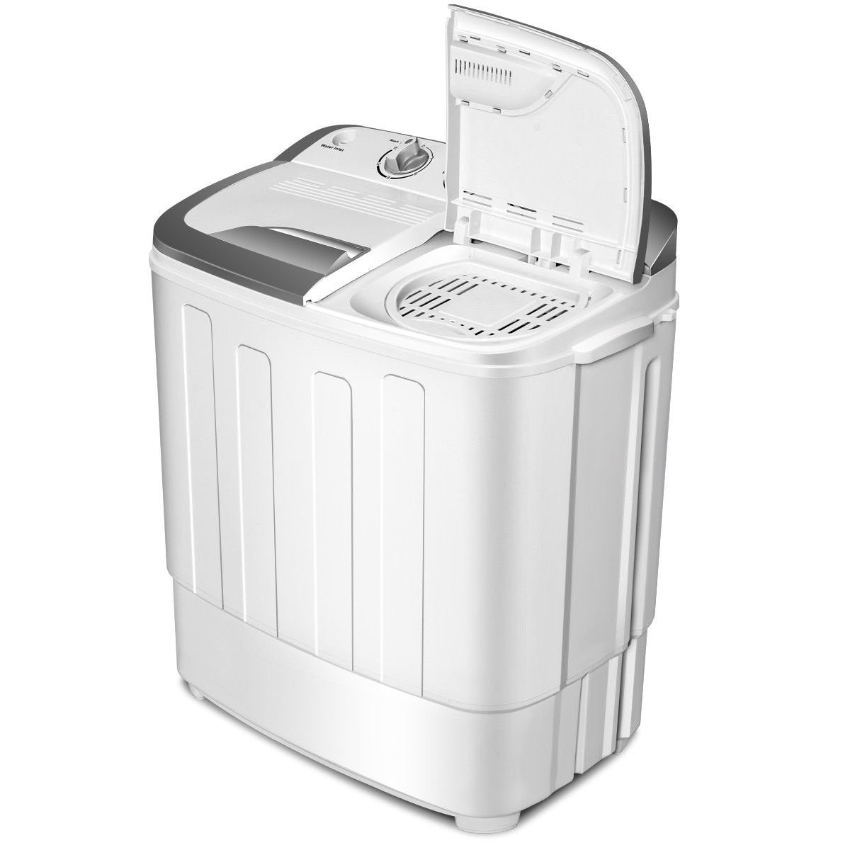 SUGIFT Portable Compact Mini Twin Tub Washing Machine with Wash and Spin Cycle, Built-in Gravity Drain, 13lbs Capacity For  Dorms, College Rooms, RV¡¯s