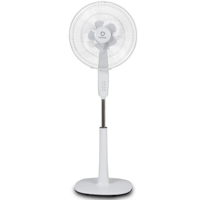 SUGIFT 16In Adjustable Double Blades Oscillating Pedestal Fan with 3-Speed,White