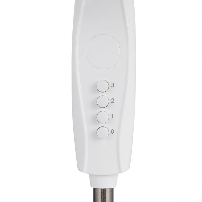 SUGIFT 16In Adjustable Double Blades Oscillating Pedestal Fan with 3-Speed,White