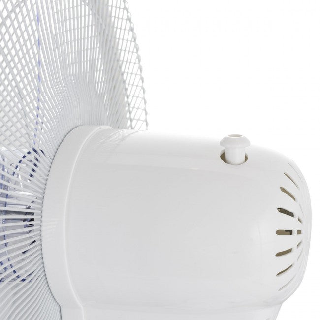 SUGIFT 16In Adjustable Double Blades Oscillating Pedestal Fan with 3-Speed,White