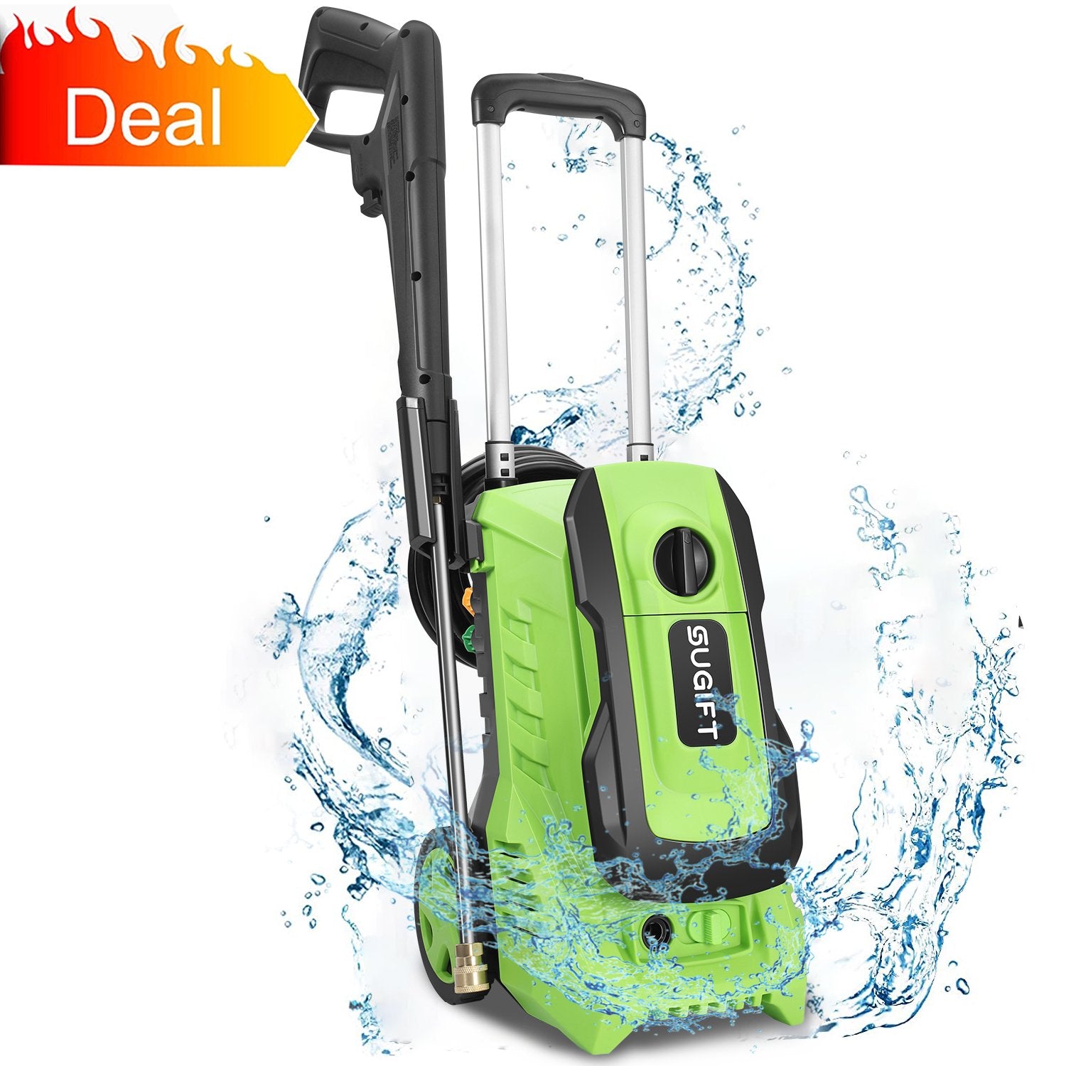 SUGIFT Electric Pressure Washer , 3300 PSI Max£¬ 2.0 GPM Max