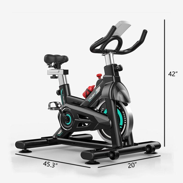 SUGIFT Exercise Bike Cardio Stationary Bike with LCD Display and Bottle Cage