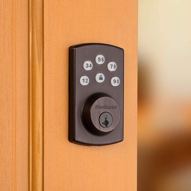 Keyless Entry Deadbolt Lock, Electronic Keypad Door Lock, Auto Lock, 1 Touch Locking, 20 User Codes, Easy to Install, Oil Rubbed Bronze