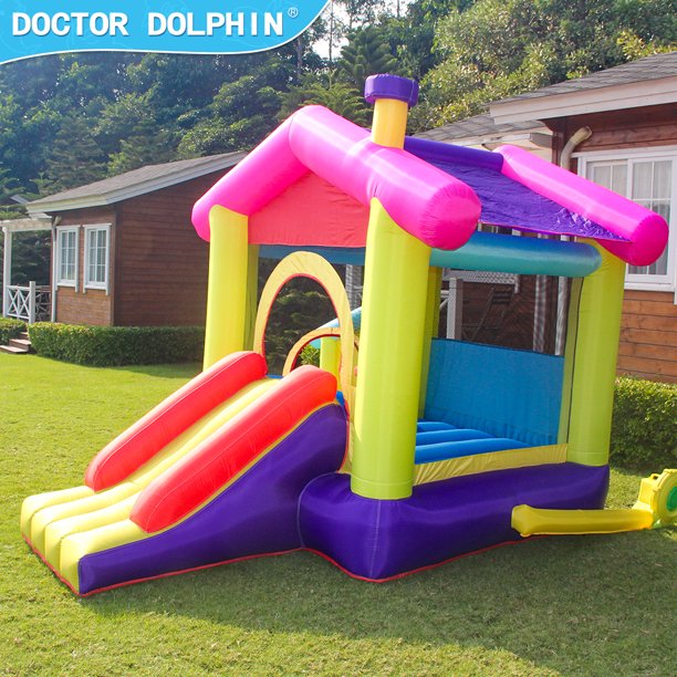 SUGIFT Inflatable Castle Bounce House, Kids Slide and Jumping House, 420D+840D Oxford Fabric 350W Blower