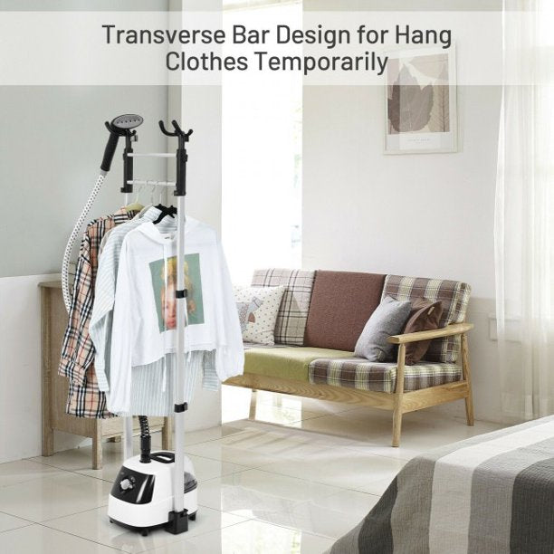 1750W Garment Steamer with 2L Detachable Water Tank and 2-Level Steam