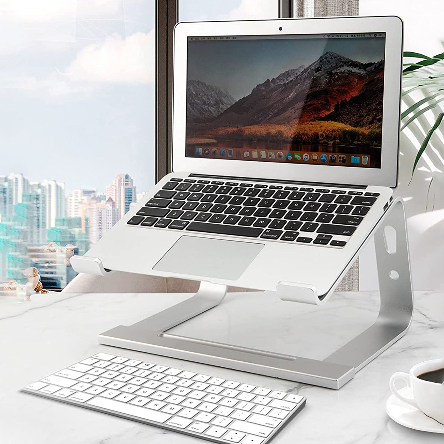 SUGIFT Ergonomic Laptop Stand, Suitable for Laptops up to 17 inches