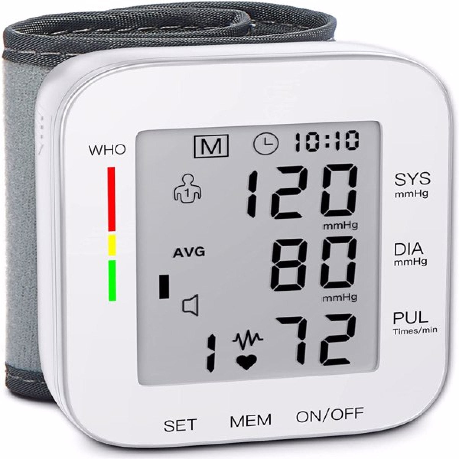 SUGIFT Blood Pressure Monitor with Automatic Monitors & LCD Display
