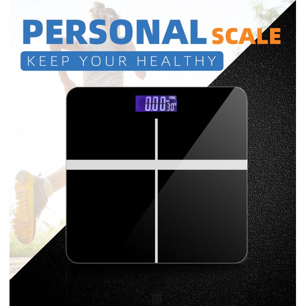 SUGIFT Precision Body Weight Bathroom Scale with Backlit Display, Step-On Technology, 400 lbs Capacity and Accurate Weight Measurements, Black
