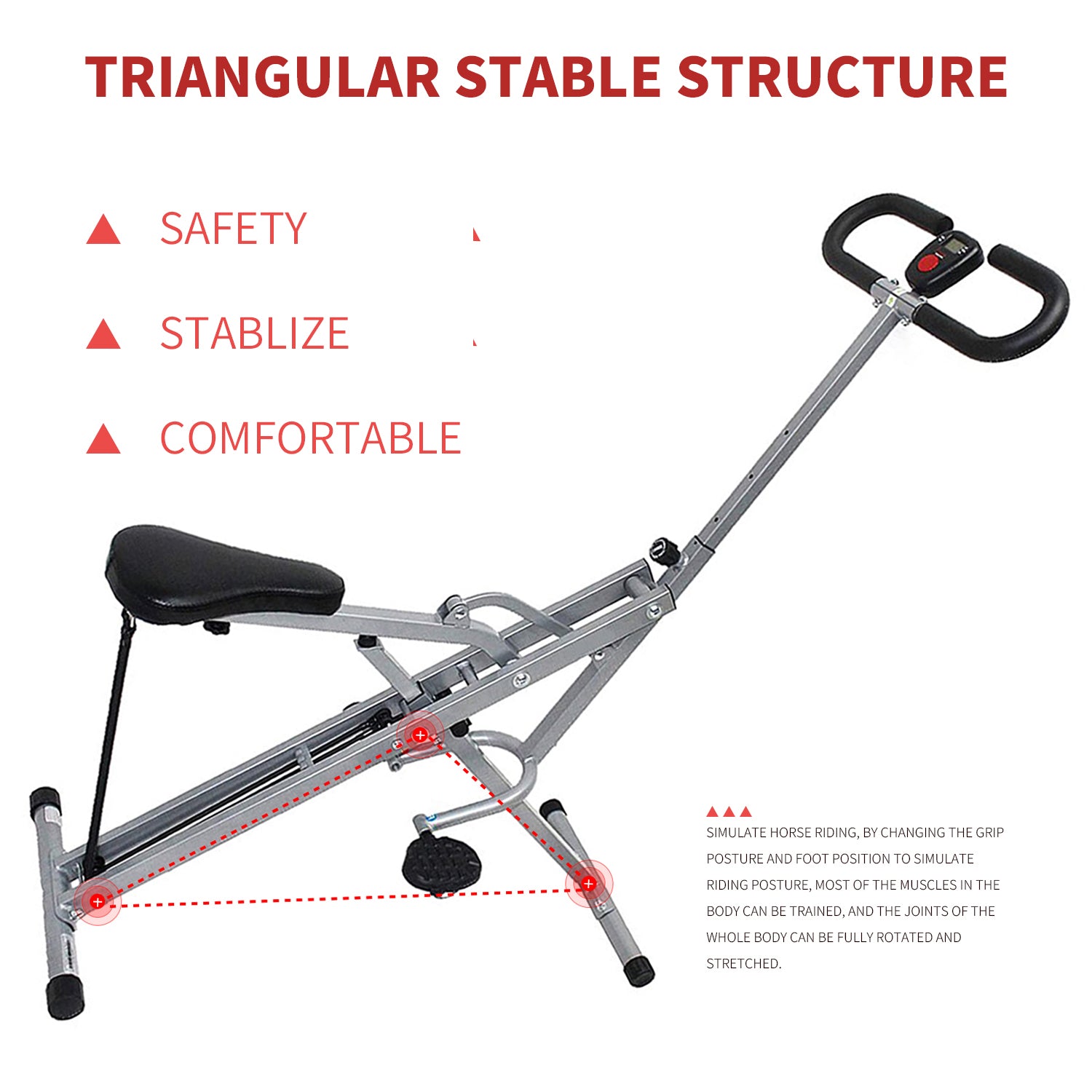 SUGIFT Squat Auxiliary Training Device, Abdominal Training Device, Can Exercise Waist, Hips, Thighs