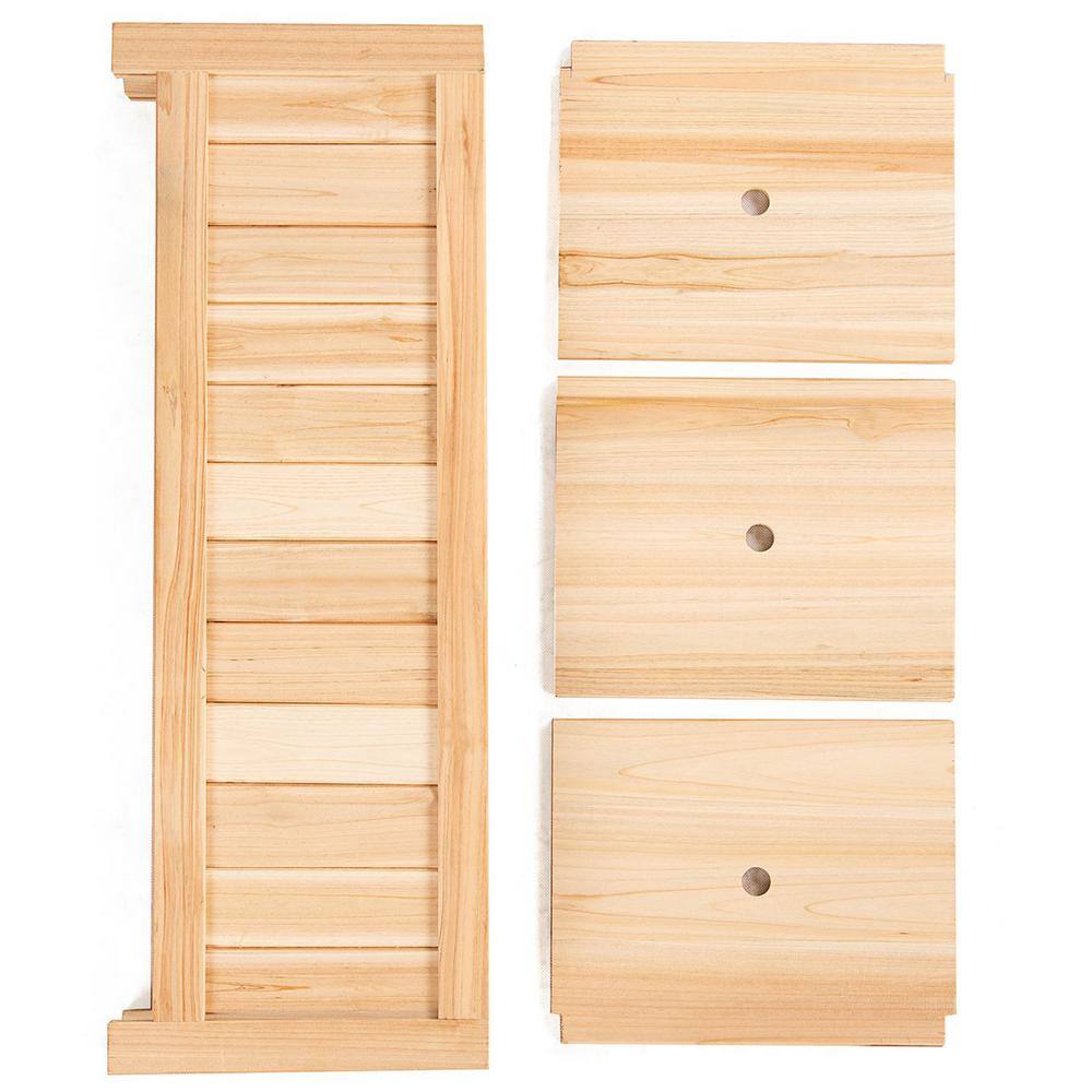 27.5 in. L x 12 in. W x 10 in. H Rectangular Wooden Flower Planter Box