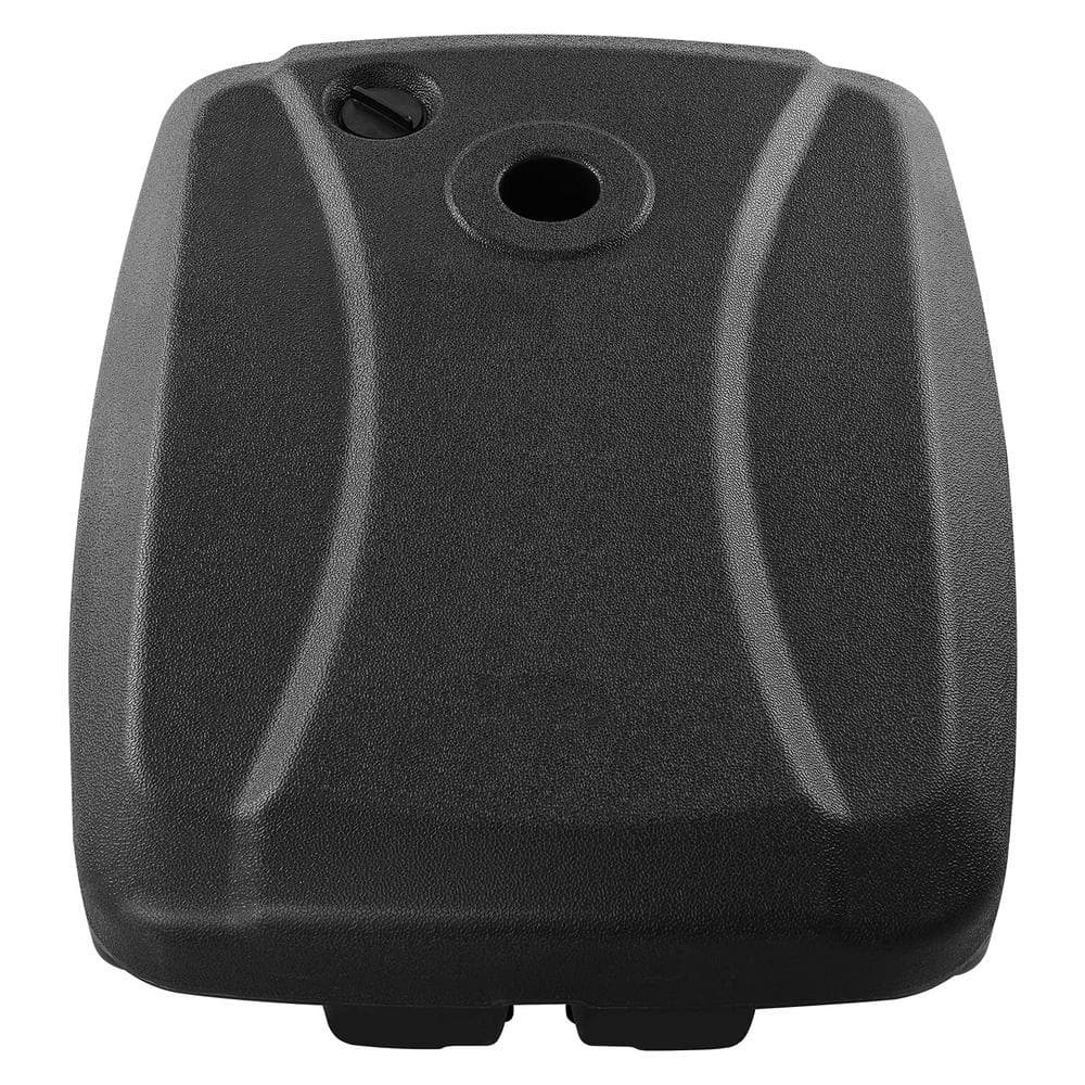 60 l Plastic Fill Water Sand Patio Umbrella Base in Black