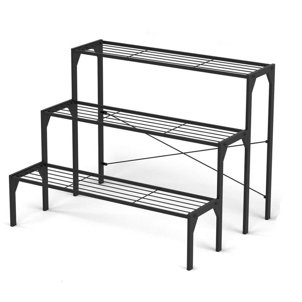 Outdoor Metal Heavy-Duty Plant Stand (3-Tier)